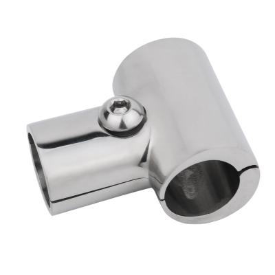 China 316 Stainless Steel Marine Hardware Fittings Factory Outlet 316 Stainless Steel Pipe Marine Handrail Tee 90 Degree for sale