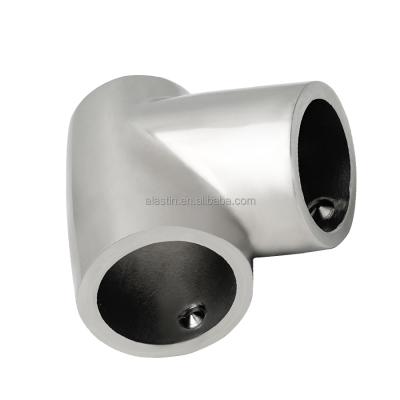 China 316 Best Marine Hardware 316 Stainless Steel Boatting Handrail 60 Degree Straight Handrail Tee for sale