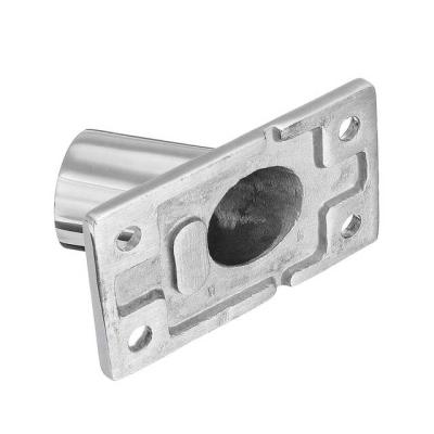 China 316 Polish Stainless Steel Railing Marine Hardware Parts 316 High 60 Degree Rectangular Base For Boat for sale