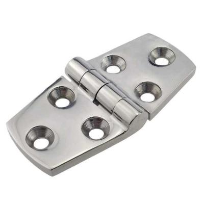 China 316 Stainless Steel Marine Grade Stainless Steel Heavy Duty Casting Solid Mirror Like Butt Hinge Door Hinges For Boat Yacht for sale