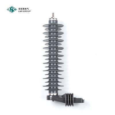 China Lightning Surge Arrester Overload Protection Overload Voltage 24kv 10kA Polymer Metal Oxide High Voltage Types for sale