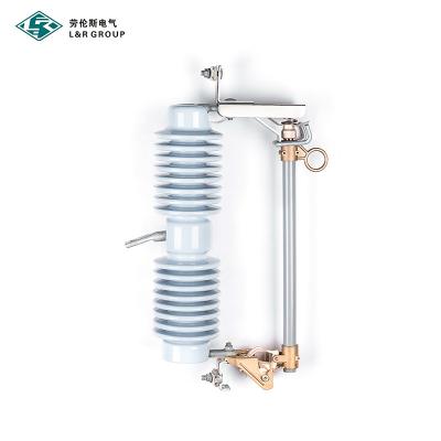 China 22 Meter L&R 33kV Porcelain Polymer High Voltage Dropout Fuse Cutout for sale