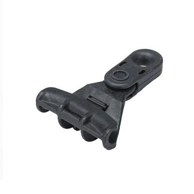 China Electrical Cable Fitting L&R Black PE LV Suspension Clamp for sale