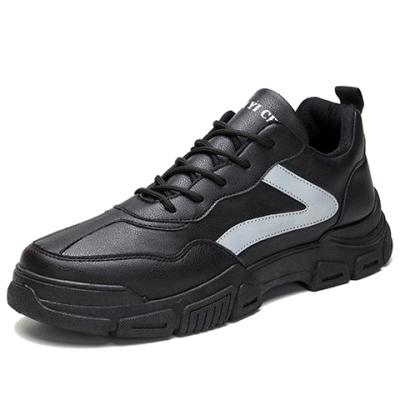 China 2021 fashionable lightweight leather shoes anti smash sport safety work men soft safety shoes CUSHIONING for sale