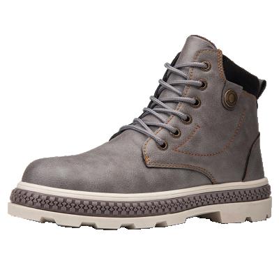 China 8222 new design waterproof military boots Martin Boots Men's popular new lace-up calf-high boots for sale