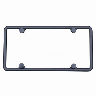 China NO North America size zinc alloy curved surface cover any part of your classic license plate license plate view for sale