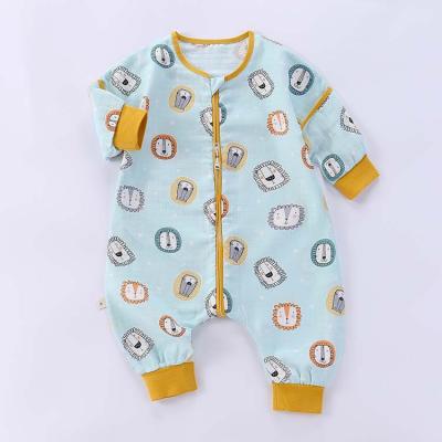 China Baby Clothes Baby Sleeping Bag Cotton Cartoon Cozy Romper Kids Autumn Baby Spring Summer Long Sleeve Kickproof Comforter for sale