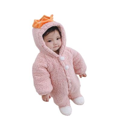 China Eco-friendly Longsleeve Animal Pajamas Clothes Kids Rompers Winter Boys Girls Baby Jumpsuit for sale