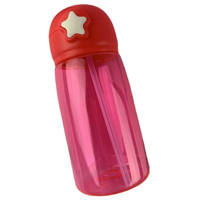 China Eco Friendly Viable Free Wholesale Plastic Water Bottle Custom Bpa Gym Sports Logo With Straw for sale