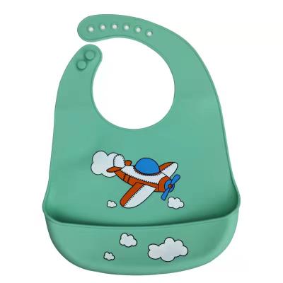 China New Style Washable Convenient Silicone Baby Bib Bibs Waterproof Silicone for sale