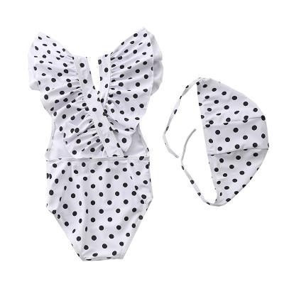 China Wholesale Breathable Bikini Toddler Babies Print Summer Swimwear One Piece Swimwear With Hat for sale