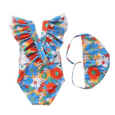 China Breathable Baby Girls Swimwear Ruffle Bikini Kids Girls Swimsuit Baby Swimwear for sale