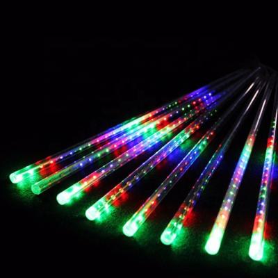 China Outdoor Holiday Christmas Meteor LED Decorating Tree Led Meteor Shower Rain Tube Lights String Lights for sale