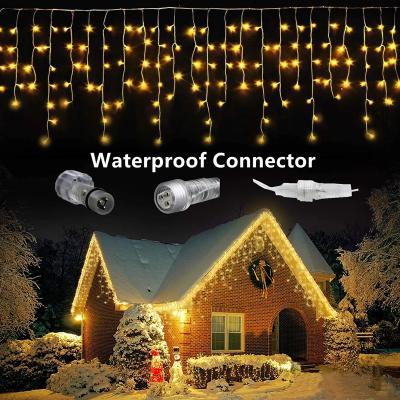 China Icicle Light Street Garland On The House Christmas Decorations Festoon Icicle Curtain Light 0.5/0.6/0.7M EU/USA Plug for sale