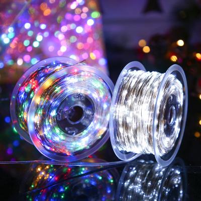 China US Plug-in Power String Lights US EU Copper Wire Lamp String 8 Functions Wedding Christmas Room Decoration LED Low Voltage Waterproof Lamp String for sale