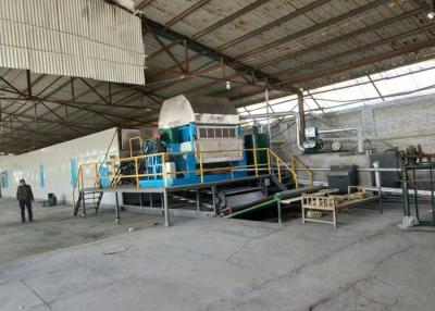 China Blue 7500pcs/H Waste Paper Egg Tray Machine 3850*2550*2400mm for sale