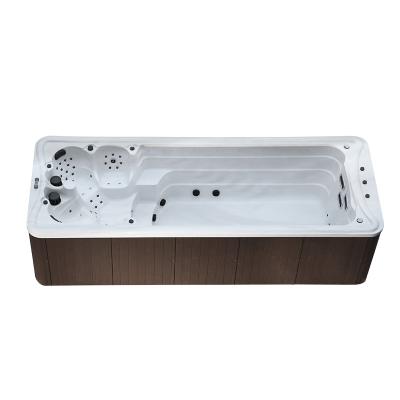 China Modern 5.8m freestanding rectangular swim spa whirlpool china above ground swim spa outdoor swimming pool for sale