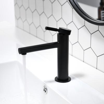 China Metered Faucets Modern Black deck mounted Basin Faucets Mixers single hole Gold Bathroom wash Faucet for sale