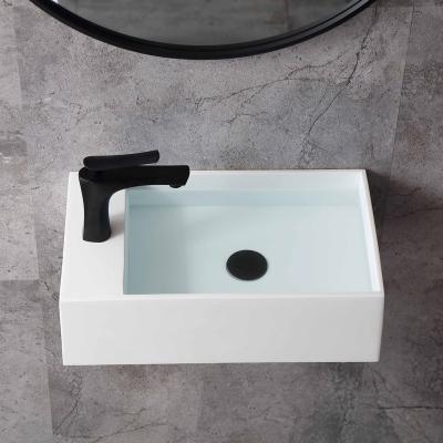 China Modern Pure White Solid Surface Sink Wc Basin/ Toilet Hand Wash Basins/ Mini Wash Basin Sink for sale