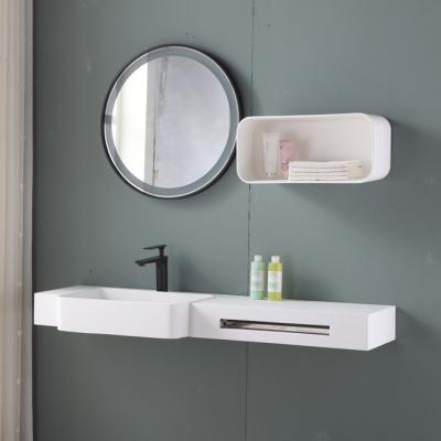 China Modern Modified acrylic solid surface small size corner wash basin for sale