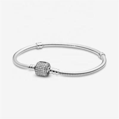 China CLASSIC 925 sterling silver bracelet jewelry for charms bracelets for women wholesale accesorios bead lucky designer beaded for sale