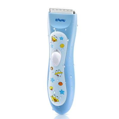 China Household Enssu Safety Baby Hair Clipper Waterproof Cordless Electric Hair Cutter Vacuum Hair Trimmer for sale