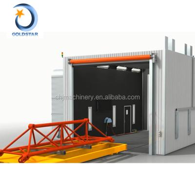 China Factory Large Steel Structure Sandblasting Booth for sale