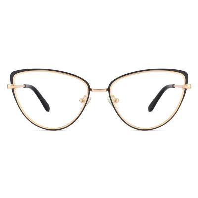 China For Reading Glasses Fashion Angled Metal Eyeglass Frame Hot Selling Eyeglass Frame Women for sale