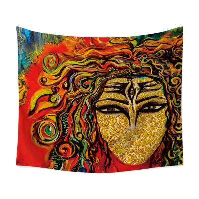 China Plain Custom Design Tapestry Hippie Psychedelic Wall Hanging for sale