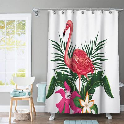 China Sustainable Polyester Chic Custom Bathroom Kids Shower Curtain for sale