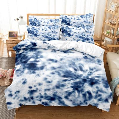 China Memory 3D Printing Customize Santa Bed Cover Set Polyester 3PC Bedding Set (1 Cover & 2 Pillowcases) for sale