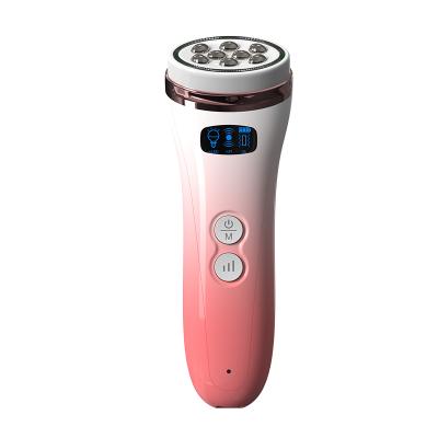 China OEM EMS Ion Vibration Face Roller Facial Wrinkle Remover Massage Machine Skin Lifting 4 in 1 Skin Tightening Machine Factory for sale