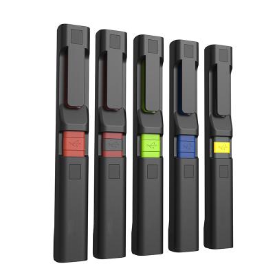 China OEM Backup Pen Light UV Widely Used 3 in 1 Mini Body Pocket Durable USB Clip Flashlight for Car Factory for sale