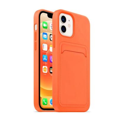 China Fashion Ultra Thin Slim Phone Accessories Customized High Quality Shockproof Silicone Wholesale Soft TPU Wallet Cards Case Slot ID Holder For iPhone 12 Pro Max for sale