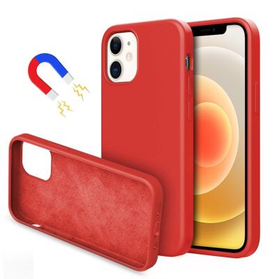 China Fashion Accessories Supplier Slim Ultra Thin Phone Backs Custom Logo Shockproof Back Cover Liquid Silicone Phone Case For iphone 12 pro max for sale