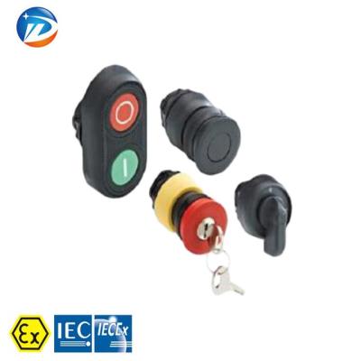 China Small double singal dustproof or emergency push button waterproof dustproof explosion proof switch or with ATEx certificate DWEX01 for sale