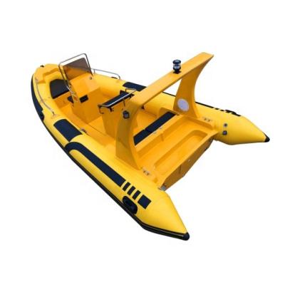 China Fiberglass Used Fishing Boats For Sale Wholesale OEM Rib 580 Sport Rib Boat Fiberglass Inflatable Boat For Sale for sale