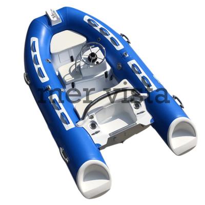 China Speed ​​Racing Fiberglass Rigid Hull Inflatable Boat With CE Certificate RIB 300 for sale