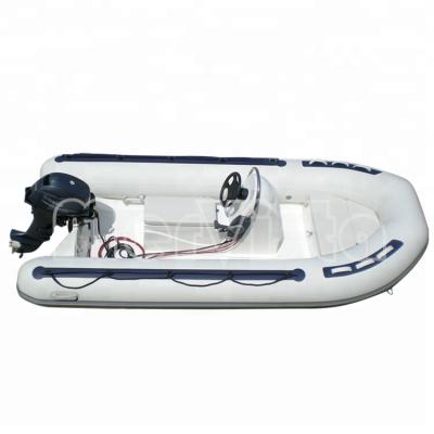 China Racing Gear Hypalon Made In China Rib 380 RIB Inflatable Boat With Engine for sale