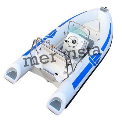 China Hypalon Dinghy RIB 430 Rigid Inflatable Boat Water Sports Region Norway Popular Model Model for sale