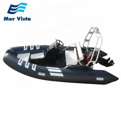 China Gear Racing China PVC RIB 430 Zodiac Inflatable Military Fiberglass Rib Boat Console for sale