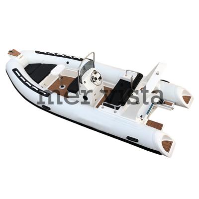 China Speed ​​Racing China Wholesale White PVC 8 ​​Person Rowing 480 Rib Inflatable Boat for sale