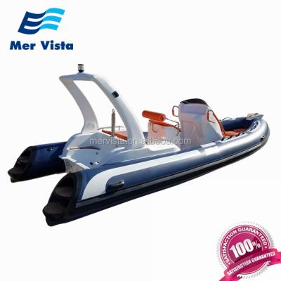 China Speed ​​Racing China 580C 5.8m Hypalon Rigid Hull Fiberglass Inflatable Boat for sale