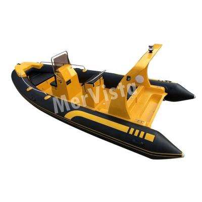 China Gear Racing CE RHIB PVC China Hypalon Foldable Rigid Inflatable Rib Boat For Sale for sale