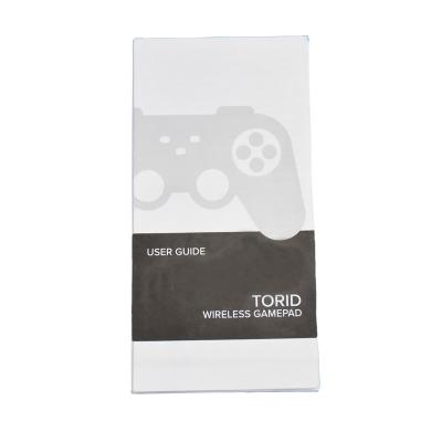 China Eco-friendly Recyclable Black And White Organ Wireless Handle Folding Instruction Card Factory Price Custom Instruction Card for sale