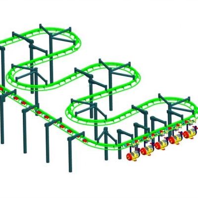 China Cheap fiberglass family entertainment attraction roller coaster for sale for sale