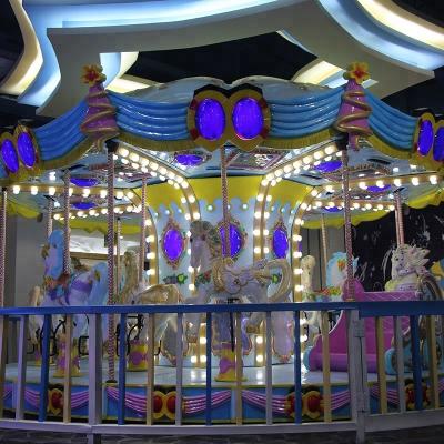 China Fiberglass Classic Merry Go Round Carousel Amusement Park Rides for sale