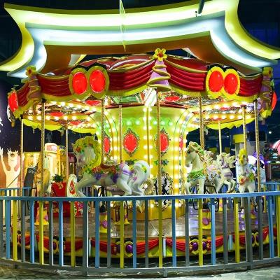 China Theme Park Classic Merry Go Round Carousel Amusement Ride Equipment For Sale for sale