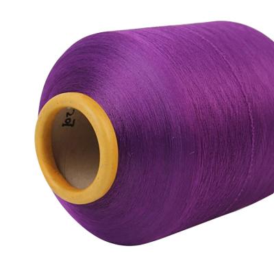 China Covered Chat Plain Eco-friendly Spandex Covered Polyester Elastane Color Yarn Wholesale for sale