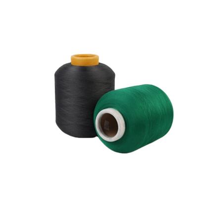 China LM Viable Wholesale Spandex Covered Polyester Lot Yarn Knitting Yarn T-shirt Stock Yarn For Socks for sale